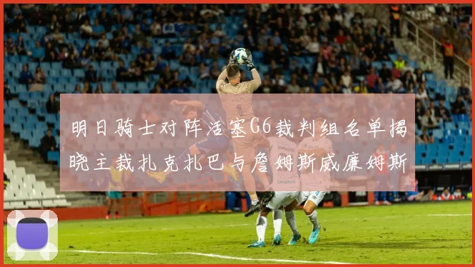 明日骑士对阵活塞G6裁判组名单揭晓主裁扎克扎巴与詹姆斯威廉姆斯在列